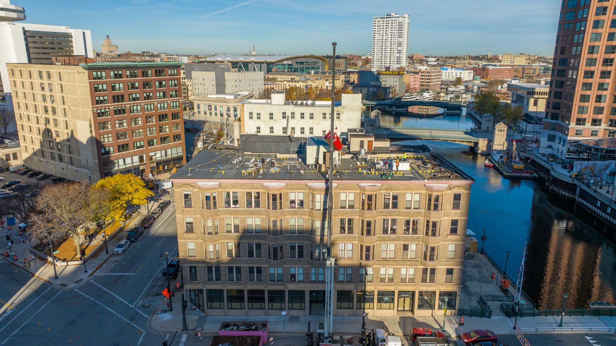 Wisconsin Commercial Roofing LLC | Downtown Milwaukee North View